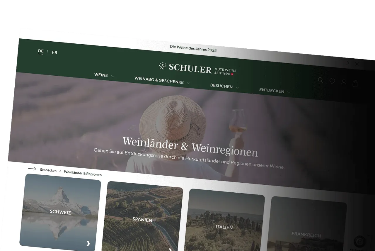 Weinshop Relaunch & Migration: Ansicht 2